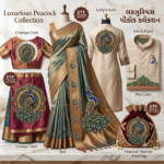 Luxury Peacock Embroidery DTF Sticker PNG Digital Design_3