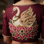 Luxury Swan & Lotus Embroidery Ironing Sticker_7