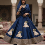 Radha Krishna Peacock Feather Embroidery Digital Sticker_8