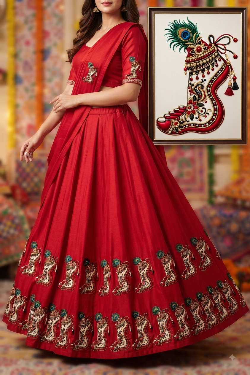 Royal Krishna Poshak DTF Iron On Transfer_13