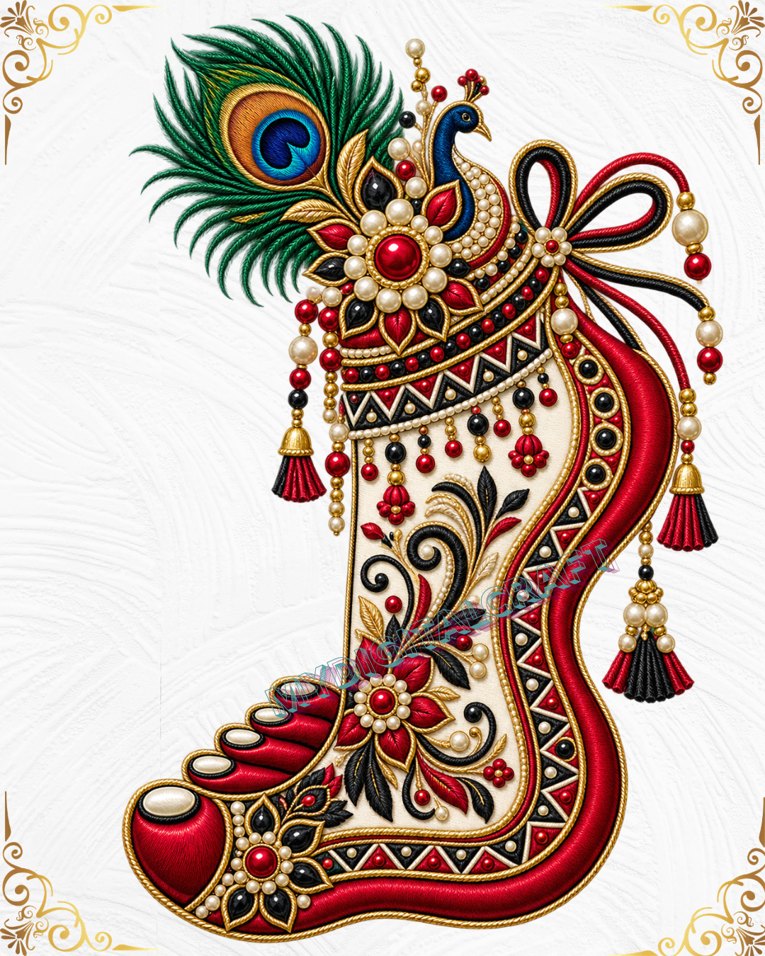 Royal Krishna Poshak DTF Iron On Transfer_5 Royal Krishna Poshak DTF Iron On Transfer_5