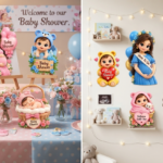 10 Pcs Digital Baby Shower 3D Design Bundle_2