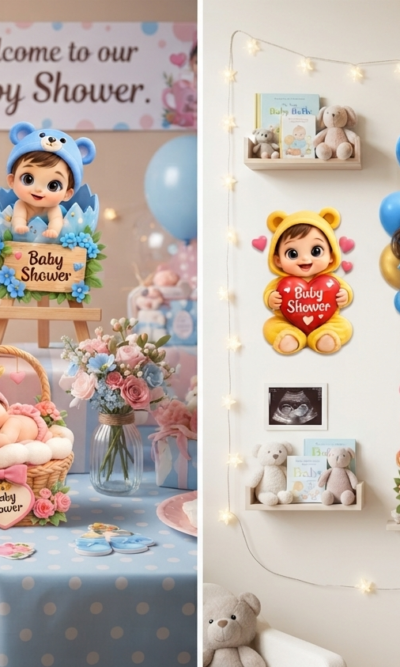 10 Pcs Digital Baby Shower 3D Design Bundle_2