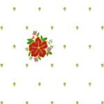 3mm Sequin Suit Embroidery Design with Floral Neckline and Border