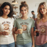 But First Coffee 3D Women’s T-Shirt Design_5