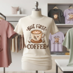 But First Coffee 3D Women’s T-Shirt Design_6