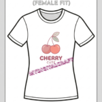 Cute Cherry Women’s T-Shirt Design_1