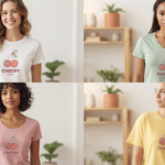 Cute Cherry Women’s T-Shirt Design_6