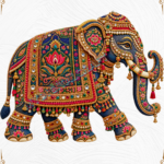 Royal Elephant Embroidery DTF_1